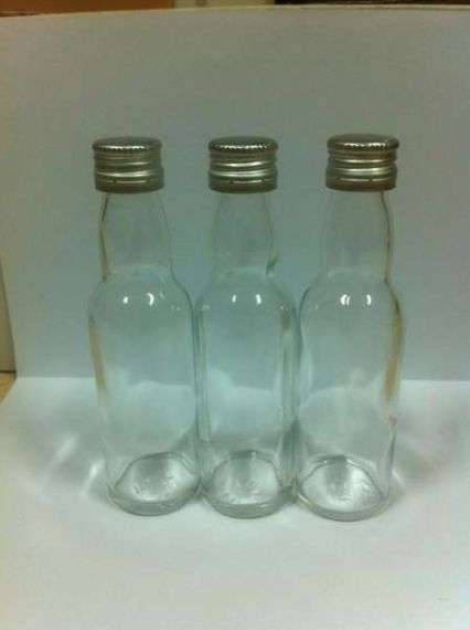  10 pieces of BhBp empty small vials with silver metal screw caps